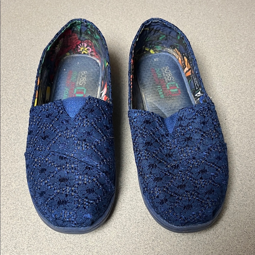 Skechers BOBS Blue Lace Slip on shoes